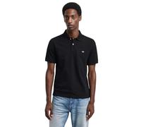GANT Reg Emb Archive Shield Polo Camisa, Negro, M Hombres