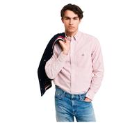 GANT REG Oxford Banker Stripe Camiseta, Hierro Rojo, XXL