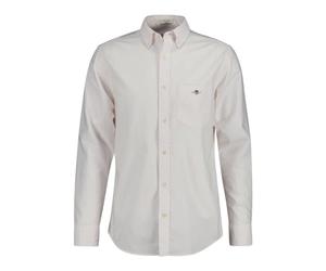 GANT REG Oxford Banker Stripe Shirt, Camisa REG Oxford Banker Rayas Hombre, Light Pink,