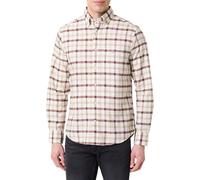 GANT Reg Oxford Check Shirt Camisa, Caoba, L Hombres