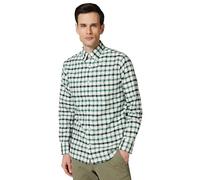 GANT Reg Oxford Check Shirt Camisa, Verde leñoso, M Hombres