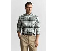 GANT Reg Oxford Check Shirt Woody Green Talla: L | Camisas Casuales Outlet | Hombre | Verde