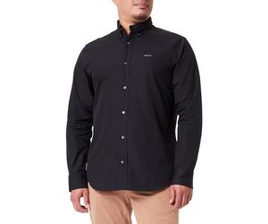 GANT REG Pinpoint Oxford - Camiseta clásica para Hombre, Color Negro, Negro, S