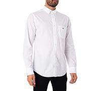 GANT REG Poplin - Camiseta clásica para Hombre, Color Blanco, Blanco, S
