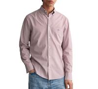 GANT Reg Poplin-Camiseta de banquero Camisa, Rojo Vino, L Hombres