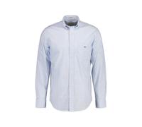 GANT Reg Poplin Gingham-Camiseta Camisa de Vestir, Azul Claro, S para Hombre