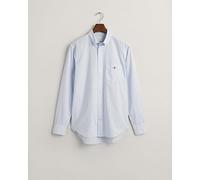 GANT Reg Poplin Gingham-Camiseta Camisa de Vestir, Azul Claro, M para Hombre