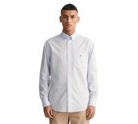 GANT REG Poplin Gingham - Camiseta clásica para Hombre, Color Azul Claro, estándar, Azul Claro, XXXL