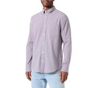 GANT Reg Poplin Micro Gingham-Camiseta Camisa, Plumped Red, S Hombres