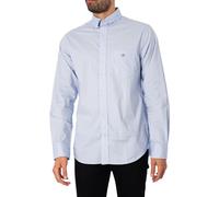 GANT Reg Poplin Shirt Camisa, Light Blue, L para Hombre