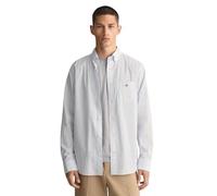 GANT Reg Poplin Stripe-Camiseta Camisa de Vestir, Azul Claro, M para Hombre