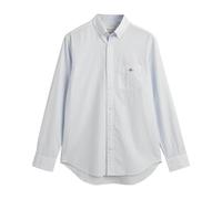GANT REG Poplin Stripe - Camiseta clásica para Hombre, Color Azul Claro, estándar, Azul Claro, XL