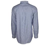 Gant Camisa de hombre de popelín de rayas. Azul 2XL