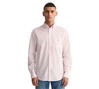 GANT REG Poplin Stripe - Camiseta clásica para Hombre, Color Rosa Claro, estándar, Rosa Claro, M