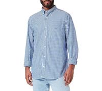 GANT Reg Poplin Stripe Shirt Camisa CLÁSICA DE Rayas, College Blue, L para Hombre