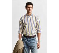 GANT Reg Poplin Stripe Shirt Faded Sunset Talla: XL | Camisas Casuales Outlet | Hombre | Amarillo