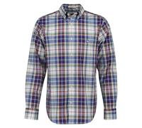 GANT Reg Poplin Tartán Check Camiseta Camisa, Rojo Vino, S Hombres