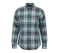 GANT REG Poplin Tartán Check Camiseta, Verde Oscuro, S