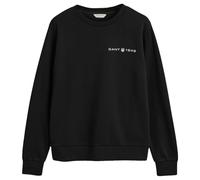 GANT Reg Printed Graphic C-Neck Sudadera, Negro, S para Mujer