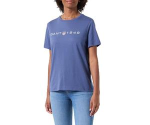 GANT REG Printed Graphic - Camiseta, Azul Marino, S