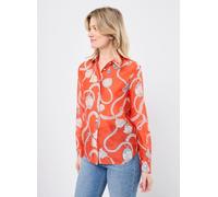 GANT REG SAILING PRINT COT SILK SHIRT 38 Naranja