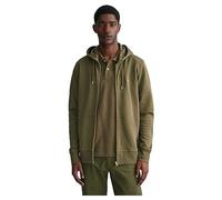 GANT Reg Shield Full Zip Hoodie Sudadera con Capucha, Racing Green, XL para Hombre