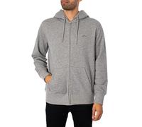 GANT REG Shield Full Zip Sudadera con Capucha para Hombre, Color Gris Jaspeado, estándar, Gris, M