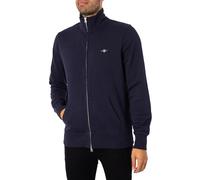 GANT Reg Shield Full Zip Sweat Sudadera, Evening Blue, M para Hombre