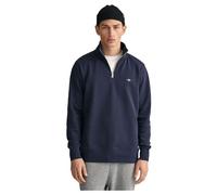 GANT Reg Shield Half Zip Sweat Logotipo de Manga Larga con Cremallera Corta, Evening Blue, 3XL para Hombre