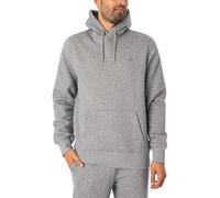 GANT Reg Shield Hoodie Sudadera con Capucha, Grey Melange, L para Hombre