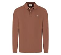 GANT Reg Shield LS Pique Rugger Camisa de Polo, Caoba, 3XL Hombres