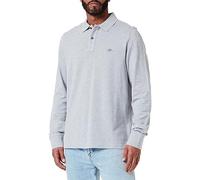 GANT Reg Shield LS Pique Rugger Camisa de Polo, Gris, 5XL para Hombre