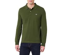GANT Reg Shield LS Pique Rugger Polo, Verde, 3XL Hombres, Verde, 3XL