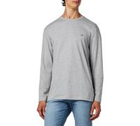 GANT Reg Shield LS T-Shirt Camiseta, Grey Melange, XL para Hombre