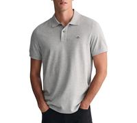 GANT Reg Shield SS Pique Polo Camisa, Grey Melange, 3XL para Hombre