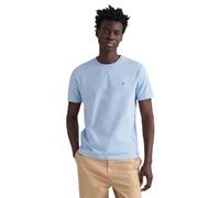 GANT Reg Shield SS T-Shirt Camiseta, Capri Blue, XXS Hombres