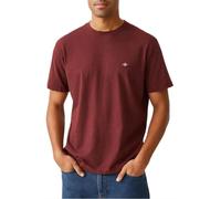 GANT Reg Shield SS T-Shirt Camiseta, Rojo, L Hombres