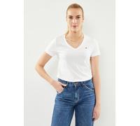 GANT Reg Shield Ss V-Neck T-Shirt L Blanco