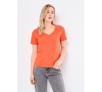 GANT REG Shield SS V-Neck - Camiseta, Marled Red, L