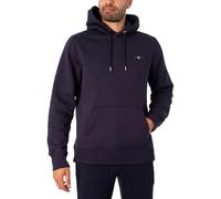 GANT REG Shield - Sudadera con Capucha para Hombre, Color Azul, Azul Noche, L