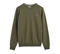 GANT Reg Shield - Sudadera con Cuello en C para Hombre, Color Verde campestre, Talla XL, Verde campestre, XL