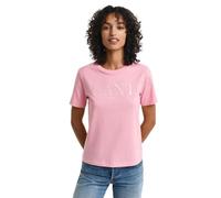 GANT Reg Tonal Graphic SS T-Shirt Camiseta, Geranium Pink, XS Mujeres