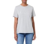 GANT Reg Tonal Graphic SS T-Shirt Camiseta, Gris Claro, S Mujeres