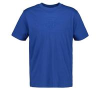 GANT Reg Tonal Shield SS T-Shirt Camiseta, Azul Intenso, L para Hombre