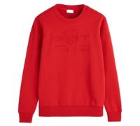 GANT Reg Tonal Shield-Sudadera con Cuello en C, Rojo rubí, S para Hombre
