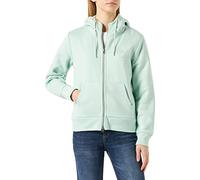 GANT Reg Tonal Shield Zip Hoodie Sudadera con Capucha, Minty Green, L para Mujer