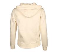 GANT Reg Tonal Shield Zip Sudadera con Capucha, Lino, M para Mujer