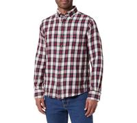 GANT REG WINDBLOWN - Camiseta de Franela, diseño de Cuadros, Rojo, M
