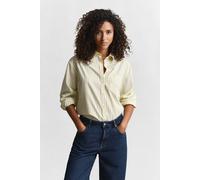 GANT Rel Classic Poplin Stripe Ls Shirt Vanilla Yellow Talla: 36 | Manga Larga Outlet | Mujer | Blanco