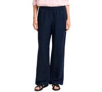 GANT Rel Linen Blend Pull On Pants Pantalón, Azul Noche, 40 Mujeres